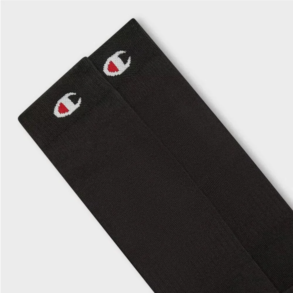 CHAMPION Kids Sport Performance Over the Calf Socks 2 pack - Black Medium - NEW